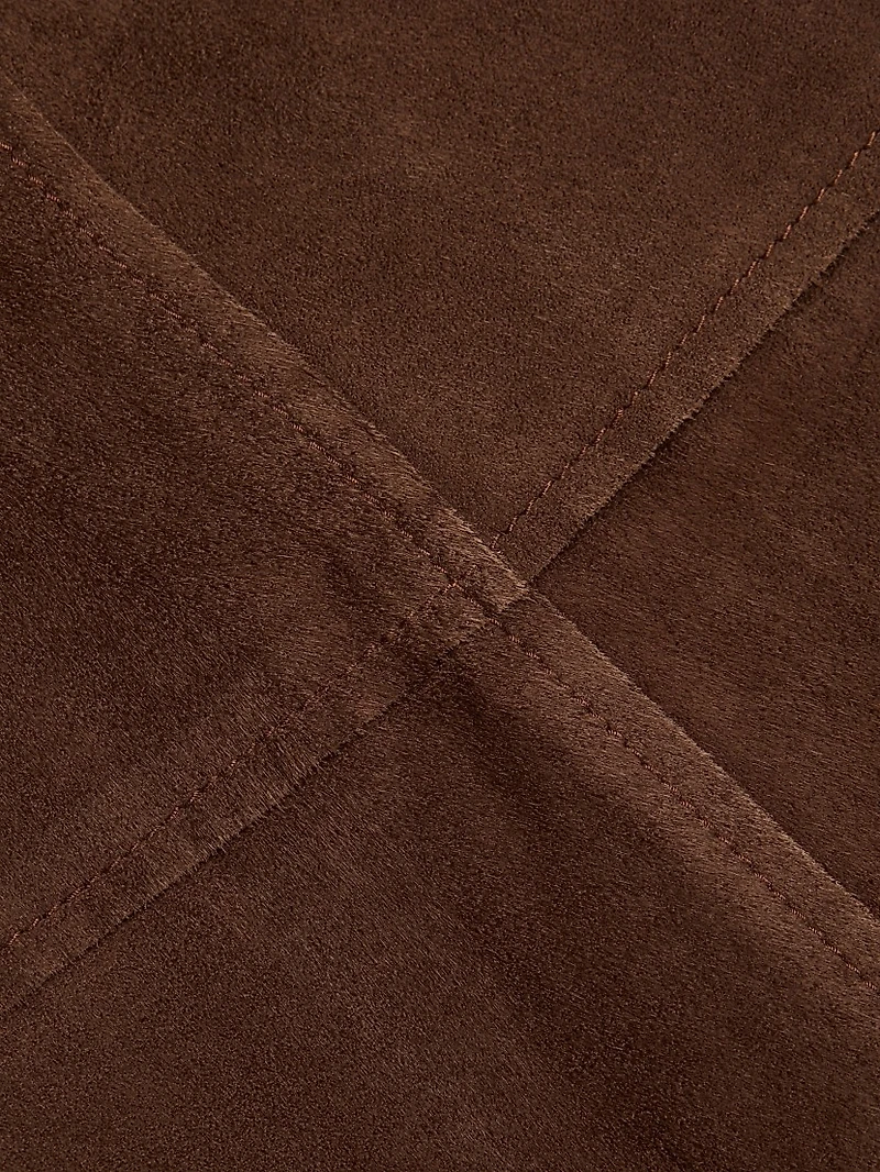 Hudson Suede Midi-Skirt