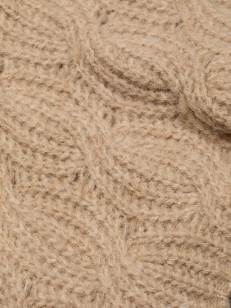 Opaline Cable-Knit Turtleneck Sweater