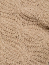 Opaline Cable-Knit Turtleneck Sweater