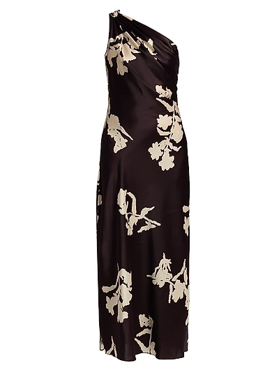 Stassi Floral One-Shoulder Maxi Dress