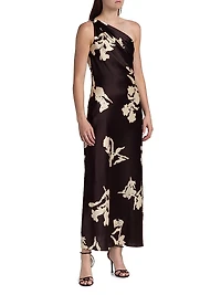 Stassi Floral One-Shoulder Maxi Dress