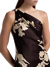 Stassi Floral One-Shoulder Maxi Dress