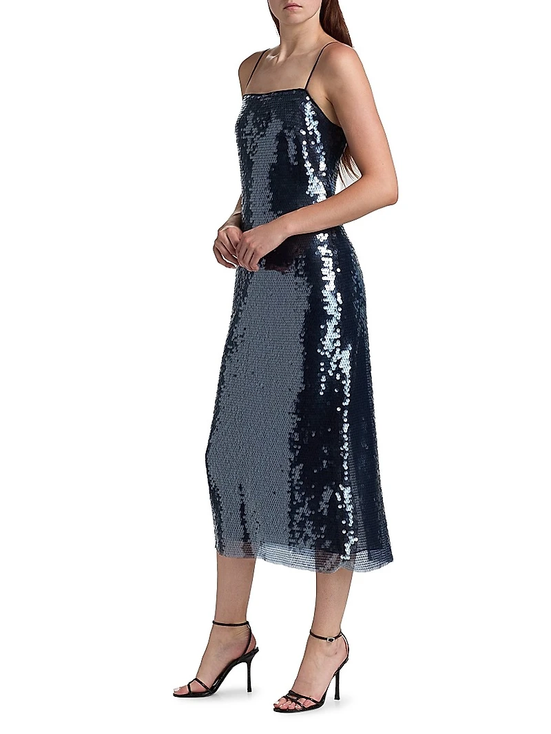 Lenox Sequined Slip Dress