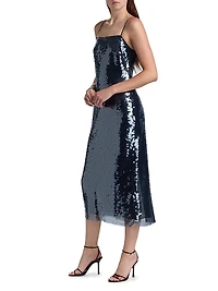 Lenox Sequined Slip Dress