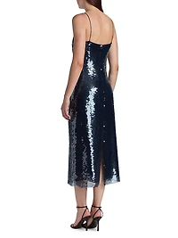 Lenox Sequined Slip Dress