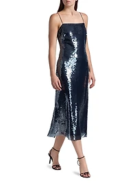 Lenox Sequined Slip Dress