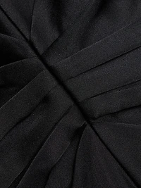 Daphne Ruched Satin Midi-Dress