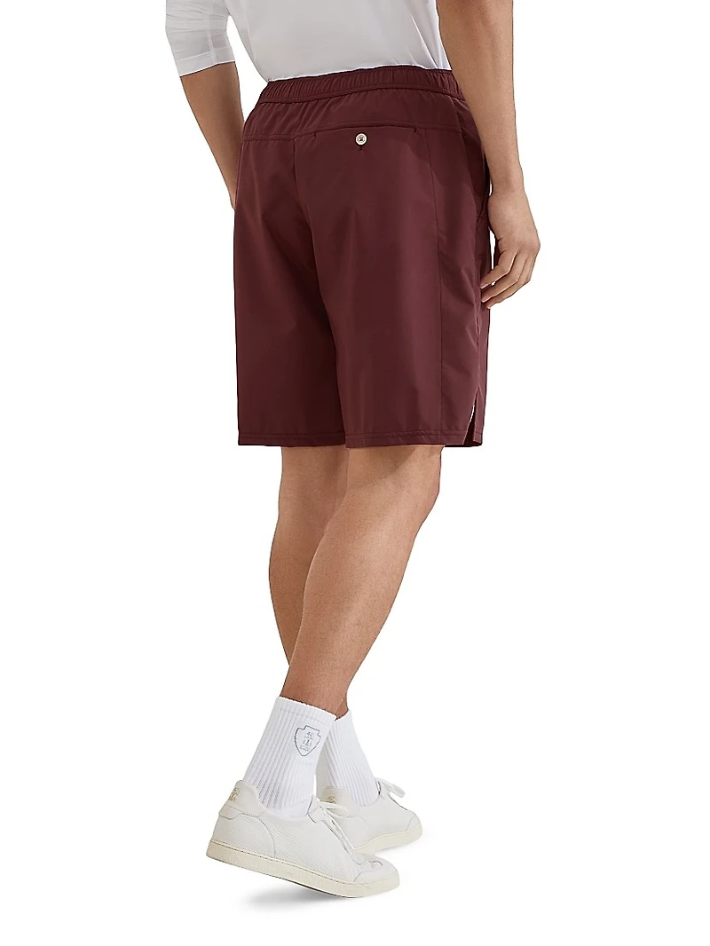 Nylon Shorts with Logo