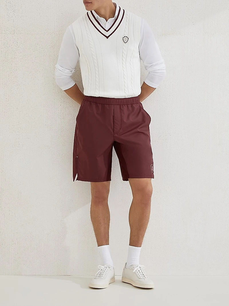 Nylon Shorts with Logo