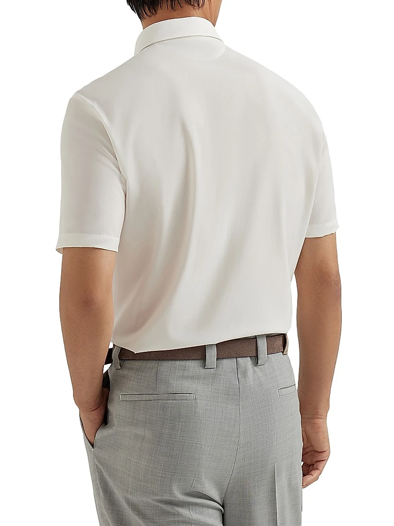 Lightweight Virgin Wool Polo Shirt