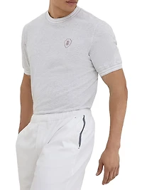 Cotton Jersey Crew-Neck T-Shirt with Logo