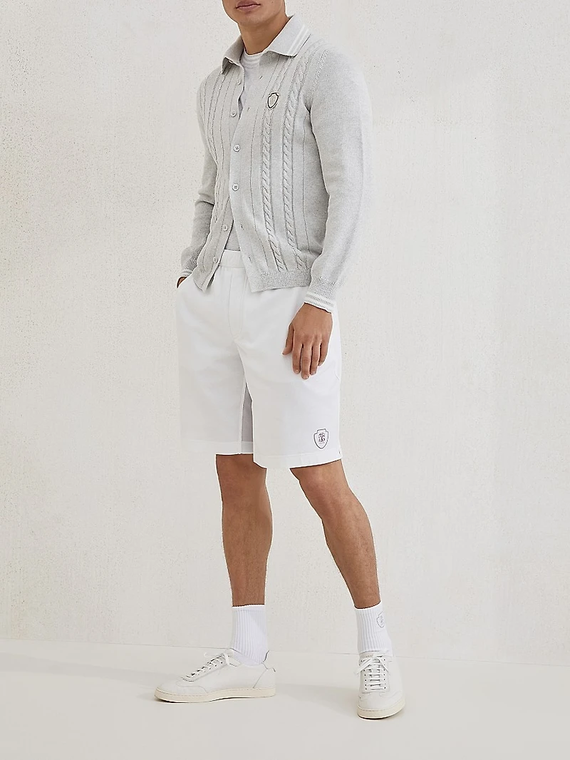 Cotton Jersey Crew-Neck T-Shirt with Logo