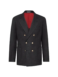 Prince Of Wales One and a Half Breasted Deconstructed Blazer