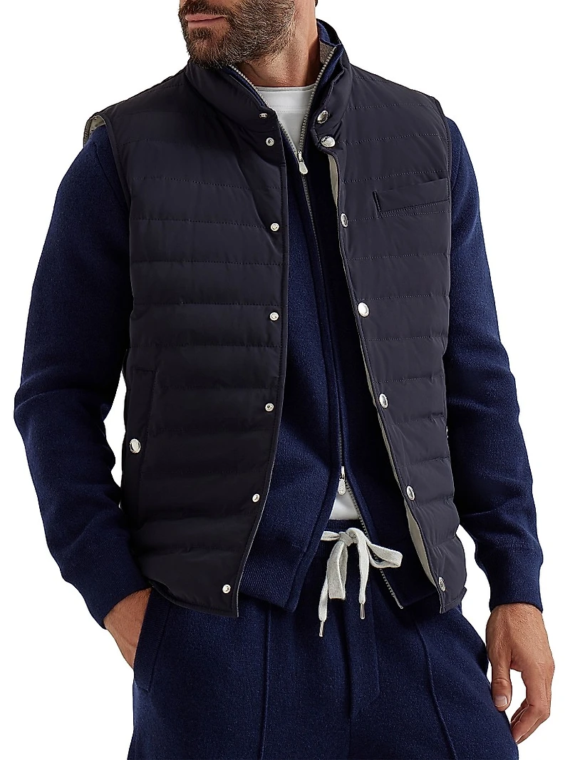 Bonded Taffeta Lightweight Down Vest