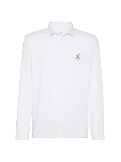 Comfort Nylon Long Sleeve Polo Shirt
