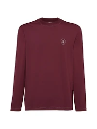 Comfort Nylon Long Sleeve T-Shirt with Logo