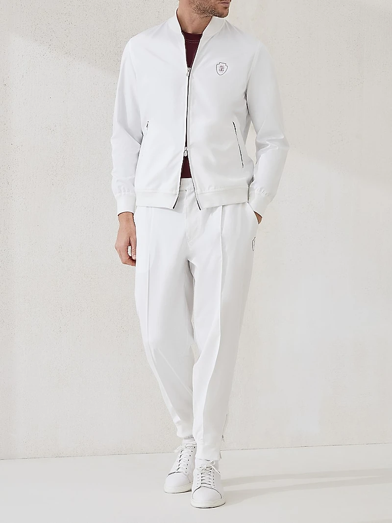 Comfort Nylon Long Sleeve T-Shirt with Logo