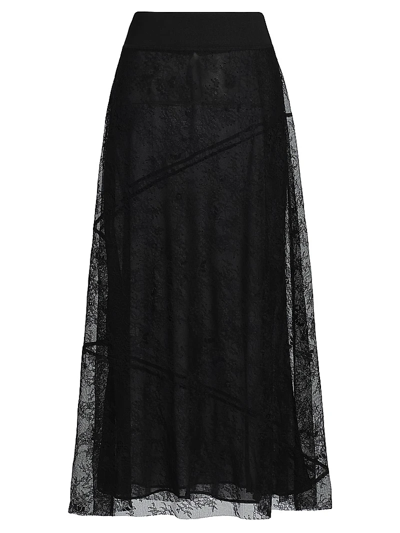 Eudora Sheer Lace Maxi Skirt