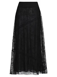 Eudora Sheer Lace Maxi Skirt