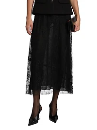 Eudora Sheer Lace Maxi Skirt
