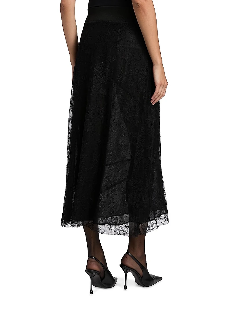 Eudora Sheer Lace Maxi Skirt