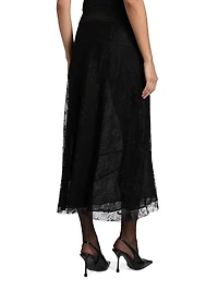 Eudora Sheer Lace Maxi Skirt