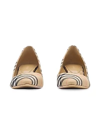 Dame Check 55MM Pumps