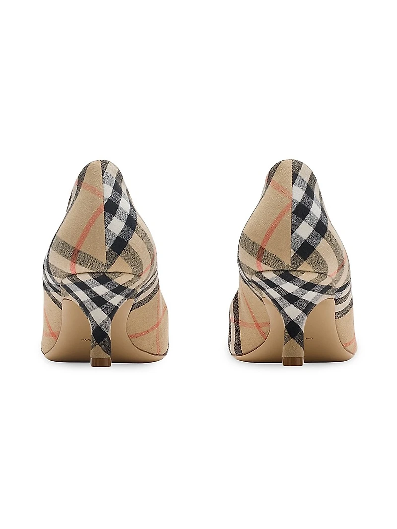 Dame Check 55MM Pumps