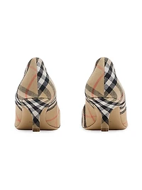 Dame Check 55MM Pumps