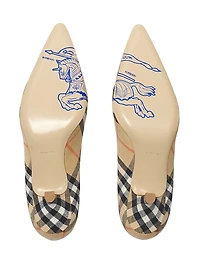 Dame Check 55MM Pumps