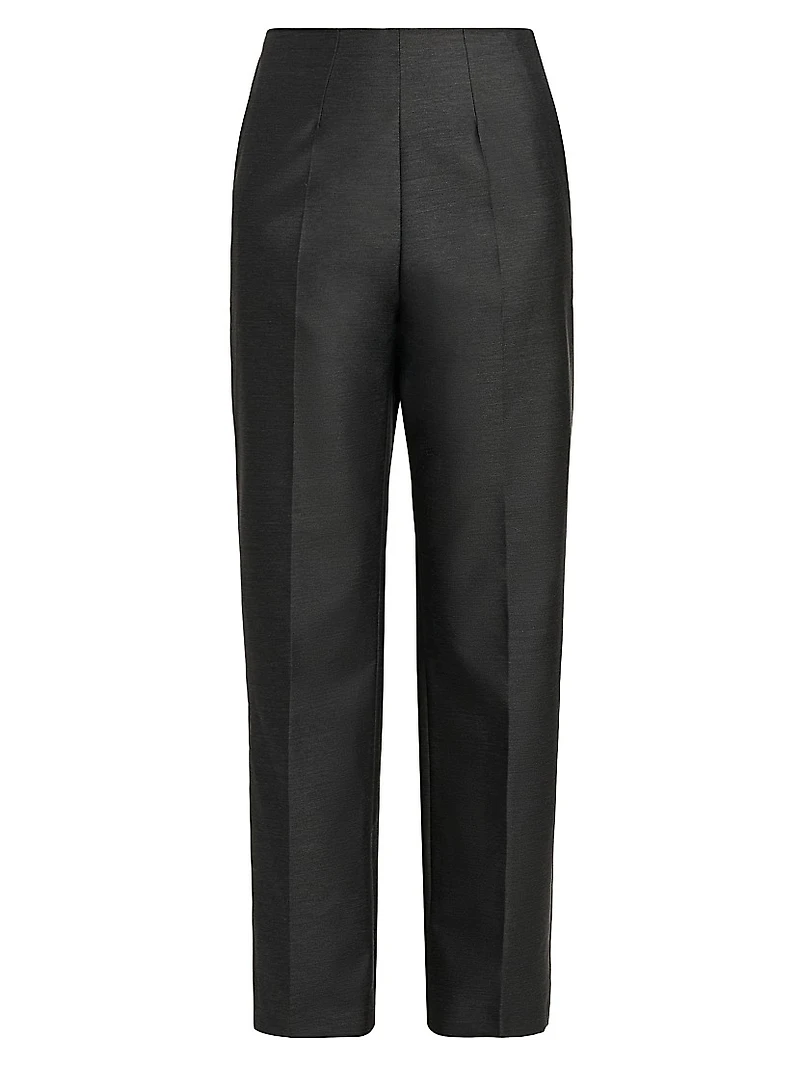 Virgin Wool-Silk Trousers