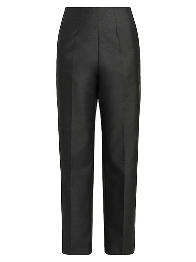 Virgin Wool-Silk Trousers