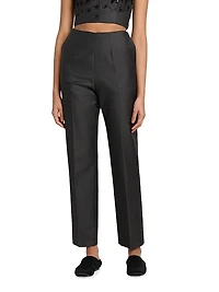 Virgin Wool-Silk Trousers