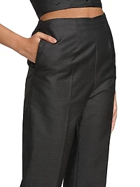 Virgin Wool-Silk Trousers