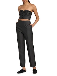 Virgin Wool-Silk Trousers