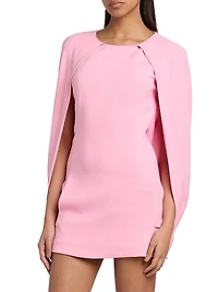 Cape Sleeve Minidress