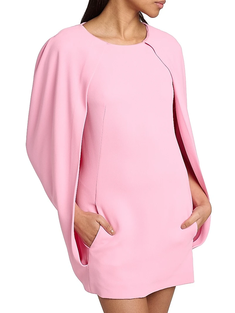 Cape Sleeve Minidress