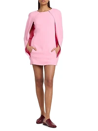 Cape Sleeve Minidress