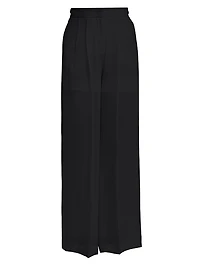 Silk Wide-Leg Trousers