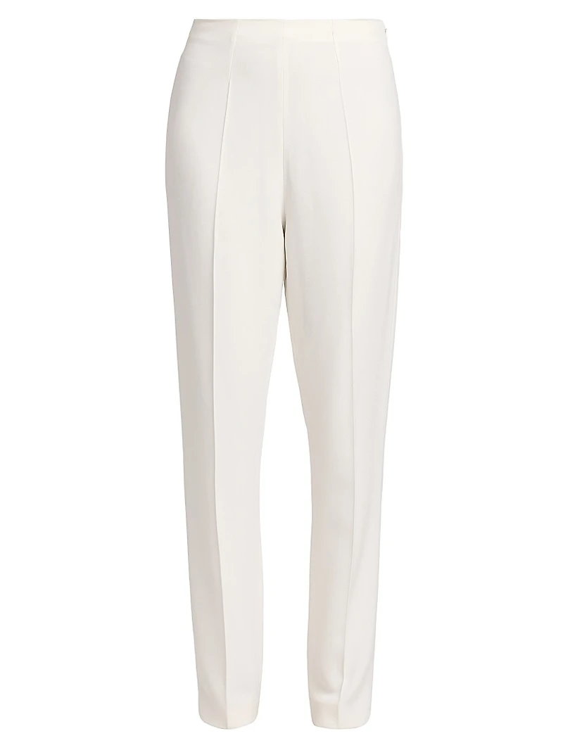 Stretch Crepe Slim-Fit Trousers