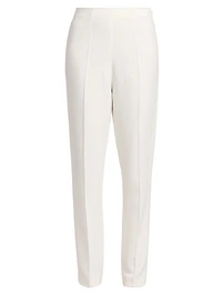 Stretch Crepe Slim-Fit Trousers