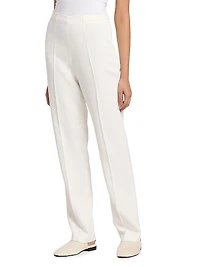 Stretch Crepe Slim-Fit Trousers