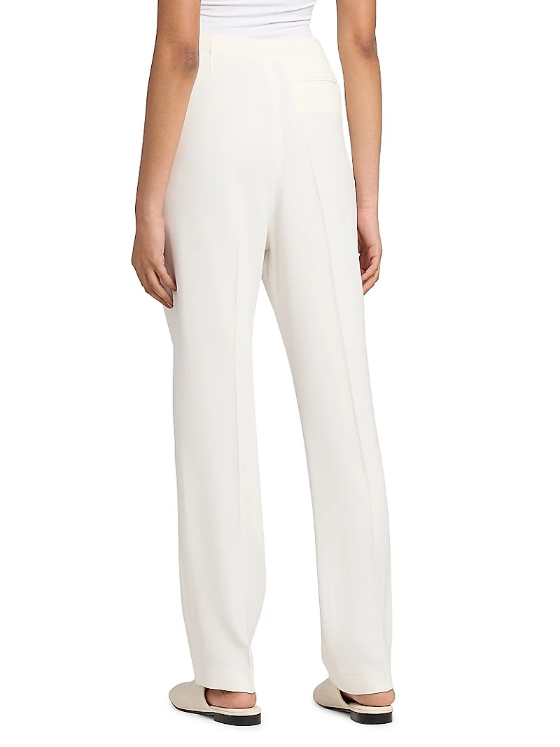 Stretch Crepe Slim-Fit Trousers
