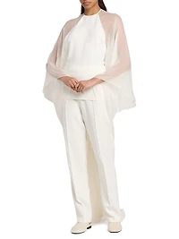 Stretch Crepe Slim-Fit Trousers