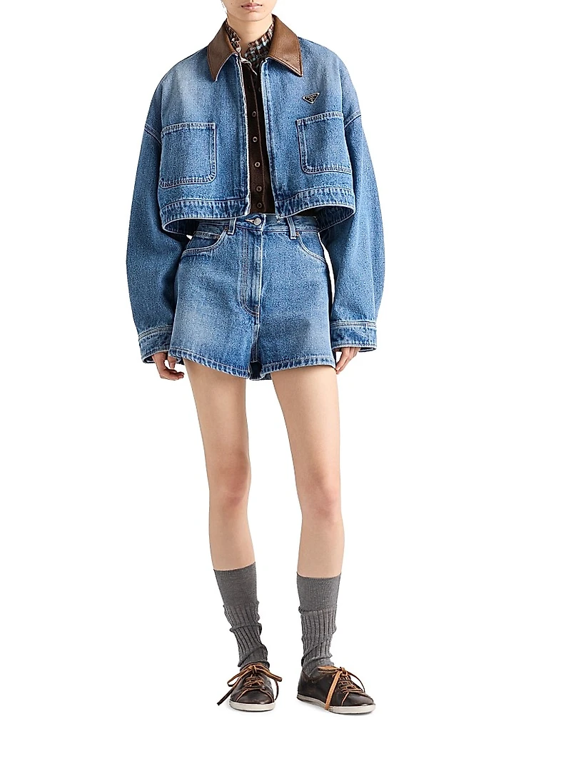 Cropped Denim Jacket
