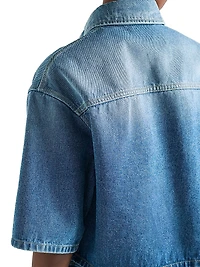 Cropped Denim Shirt