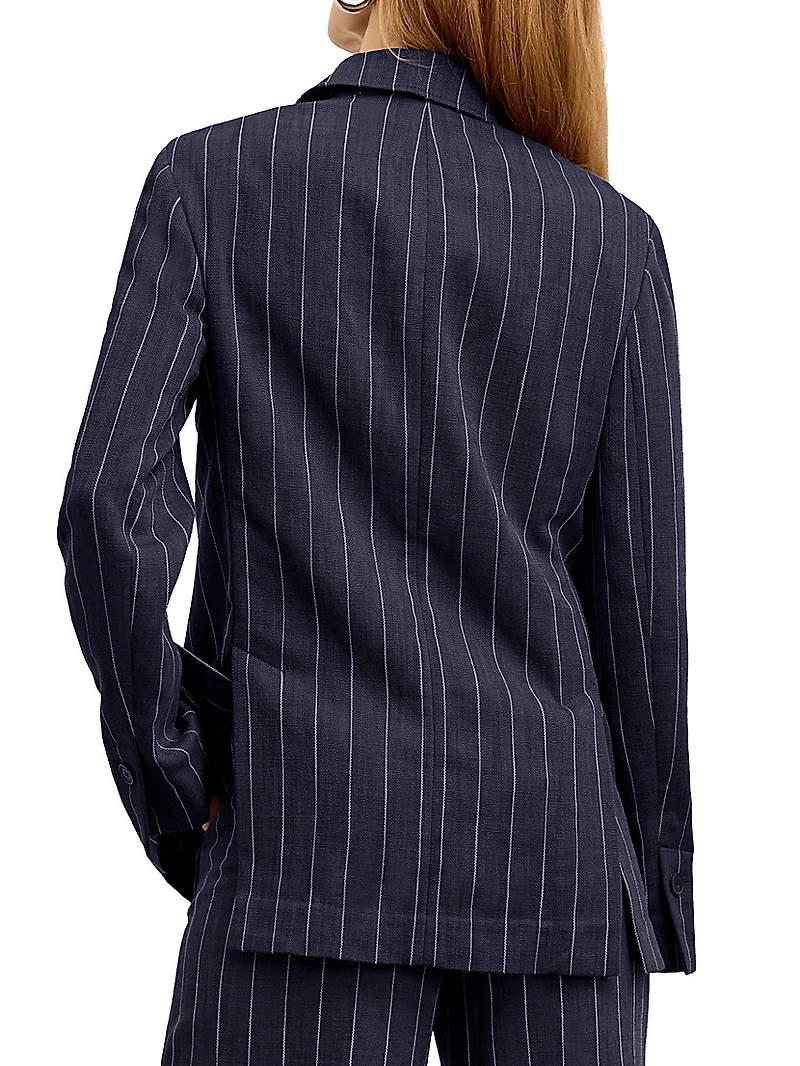 Teddy Jacket Striped Porto Weave