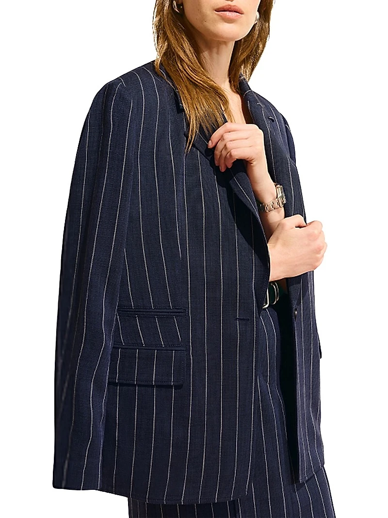 Teddy Jacket Striped Porto Weave