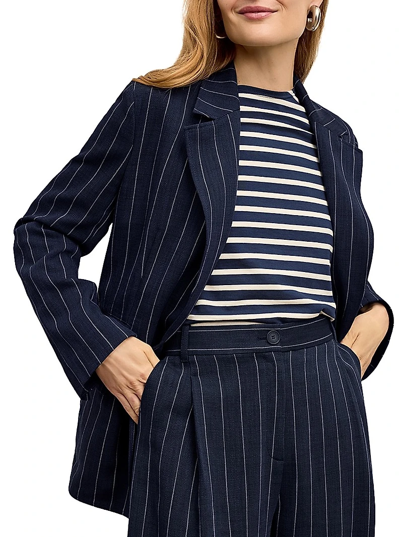 Teddy Jacket Striped Porto Weave