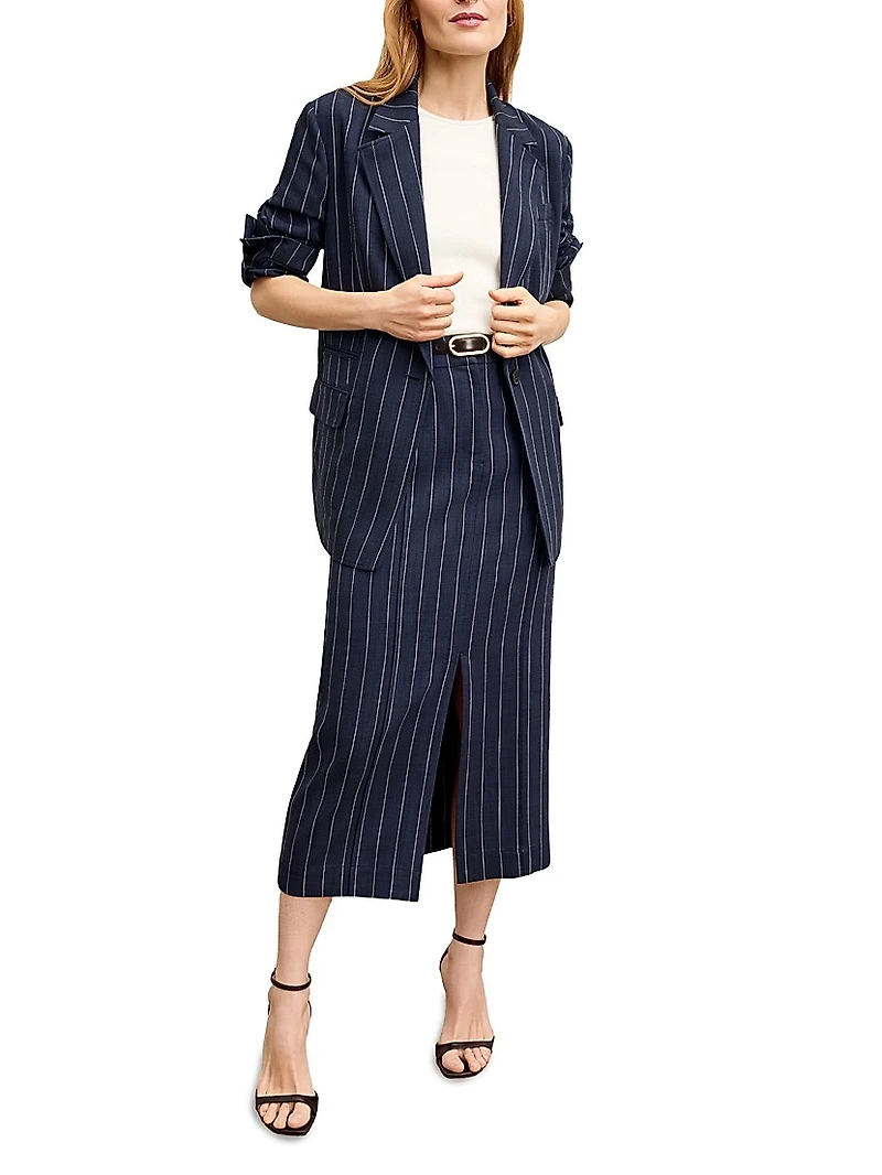 Teddy Jacket Striped Porto Weave